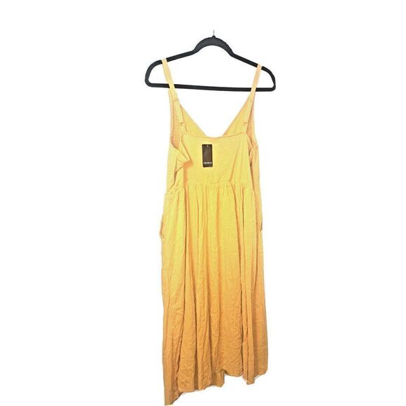 Torrid Dress Womens Yellow Maxi Dress Vacation Beach Summer Plus Size 2X - Picture 7 of 11